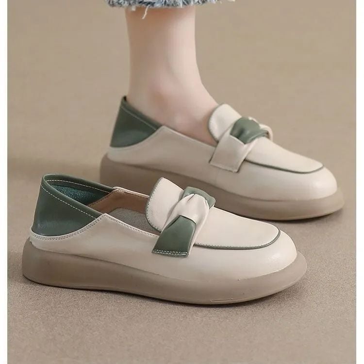 Loafers Soft-Soled 2025 Thick-Soled Explosions Non-Slip Wear-Resistant Flat-Soled Pregnant Women'S New Slip-On Casual Shoes - Image 1